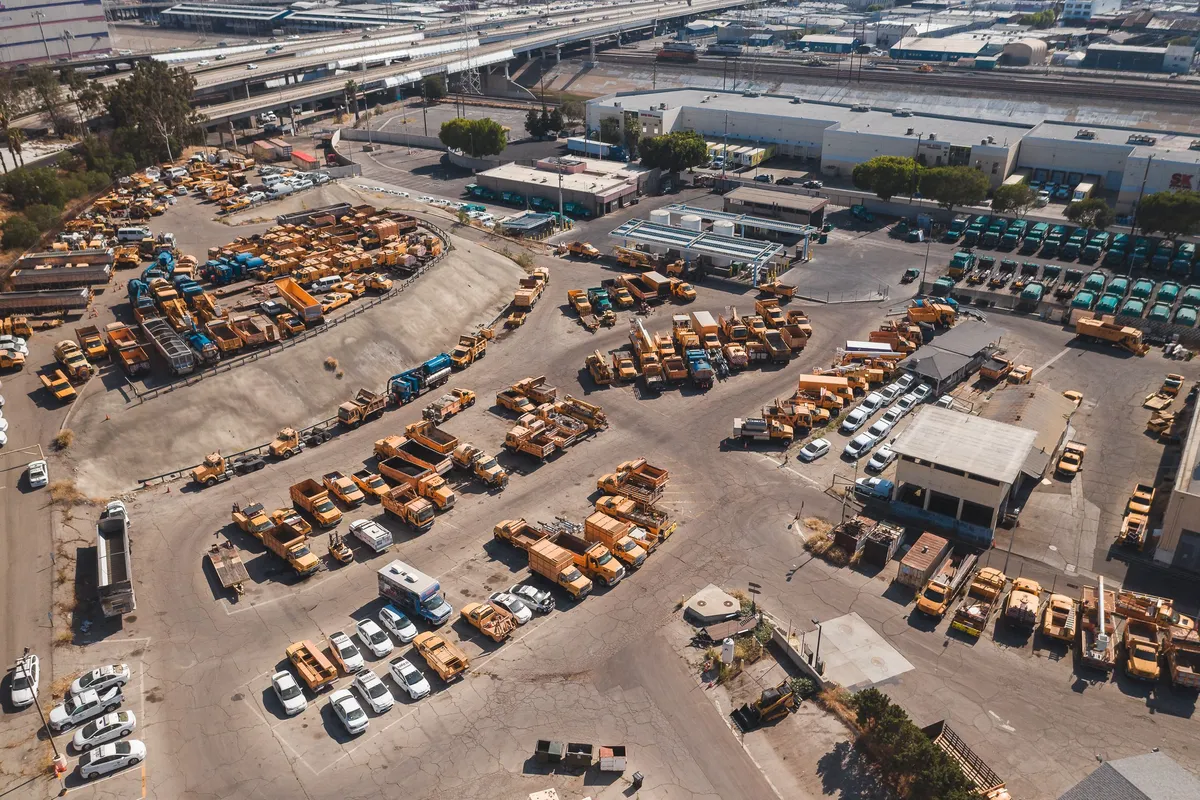 Licensed stock photograph illustrating freight transportation operations